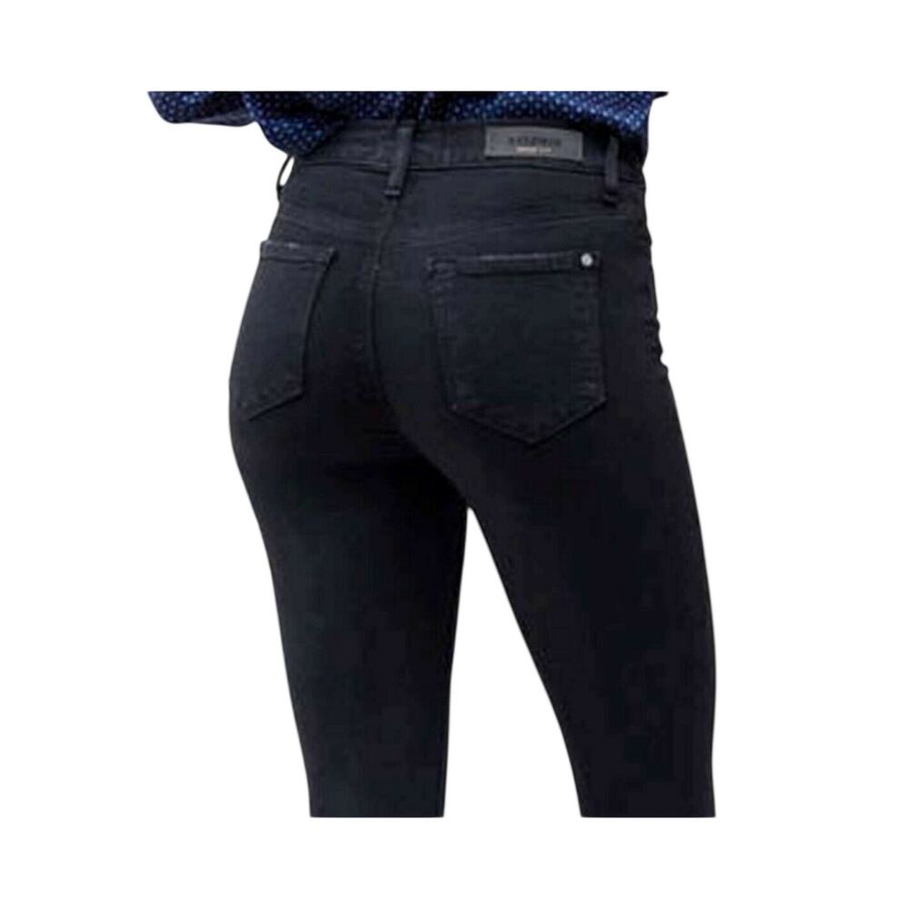 Black Baldwin Cropped Jeans Karlie High Rise - Picture 4 of 5
